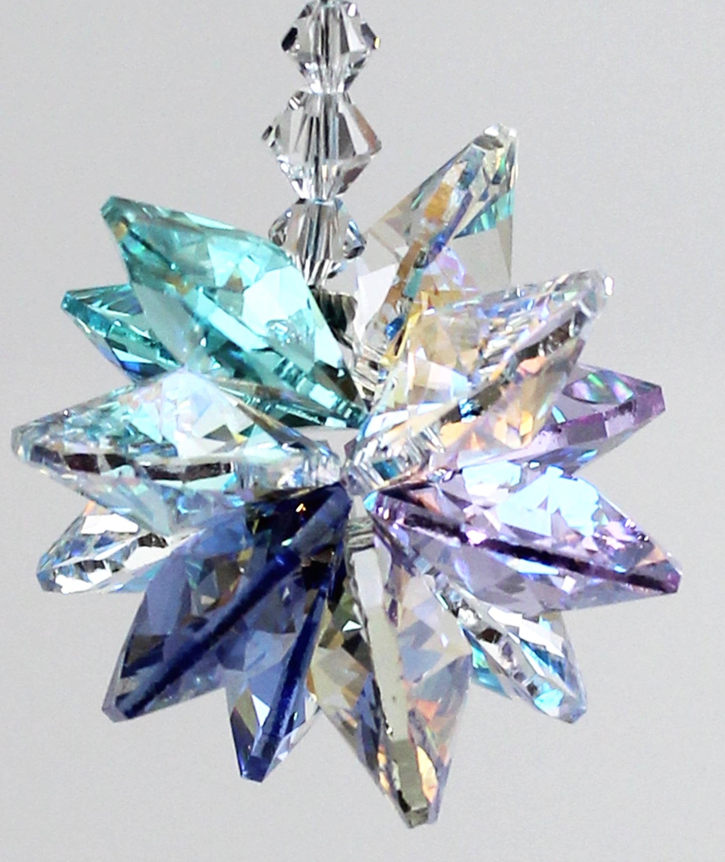Crystal Cluster Suncatcher - Multi color with 5" strand