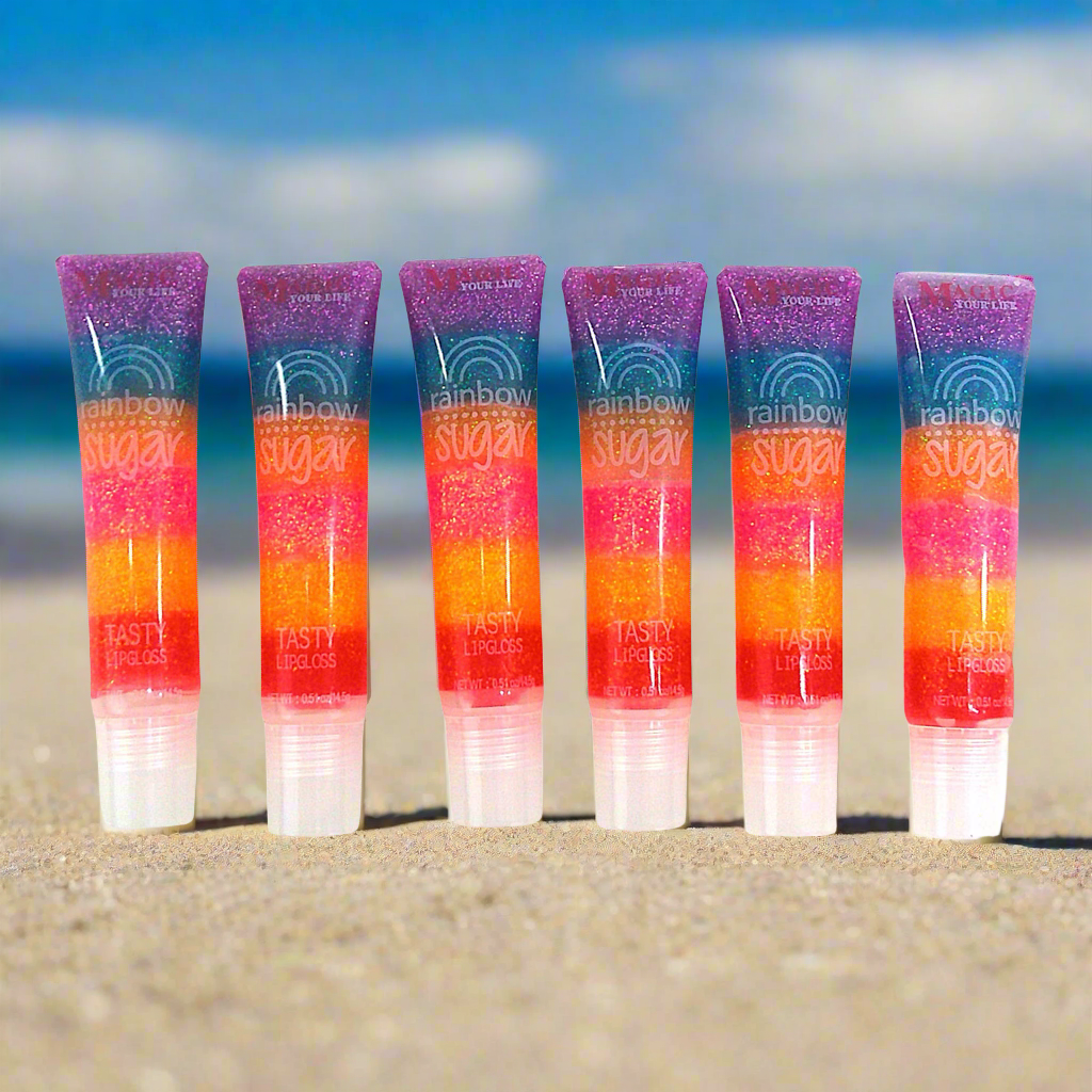 RAINBOW GLITTER SUGAR LIP GLOSS