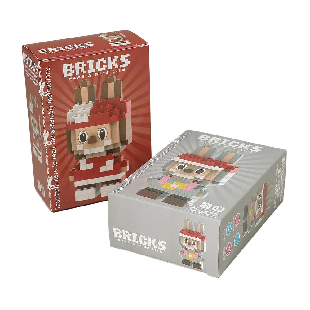 Labubu Monster Bunny Figure Building Brick Toys