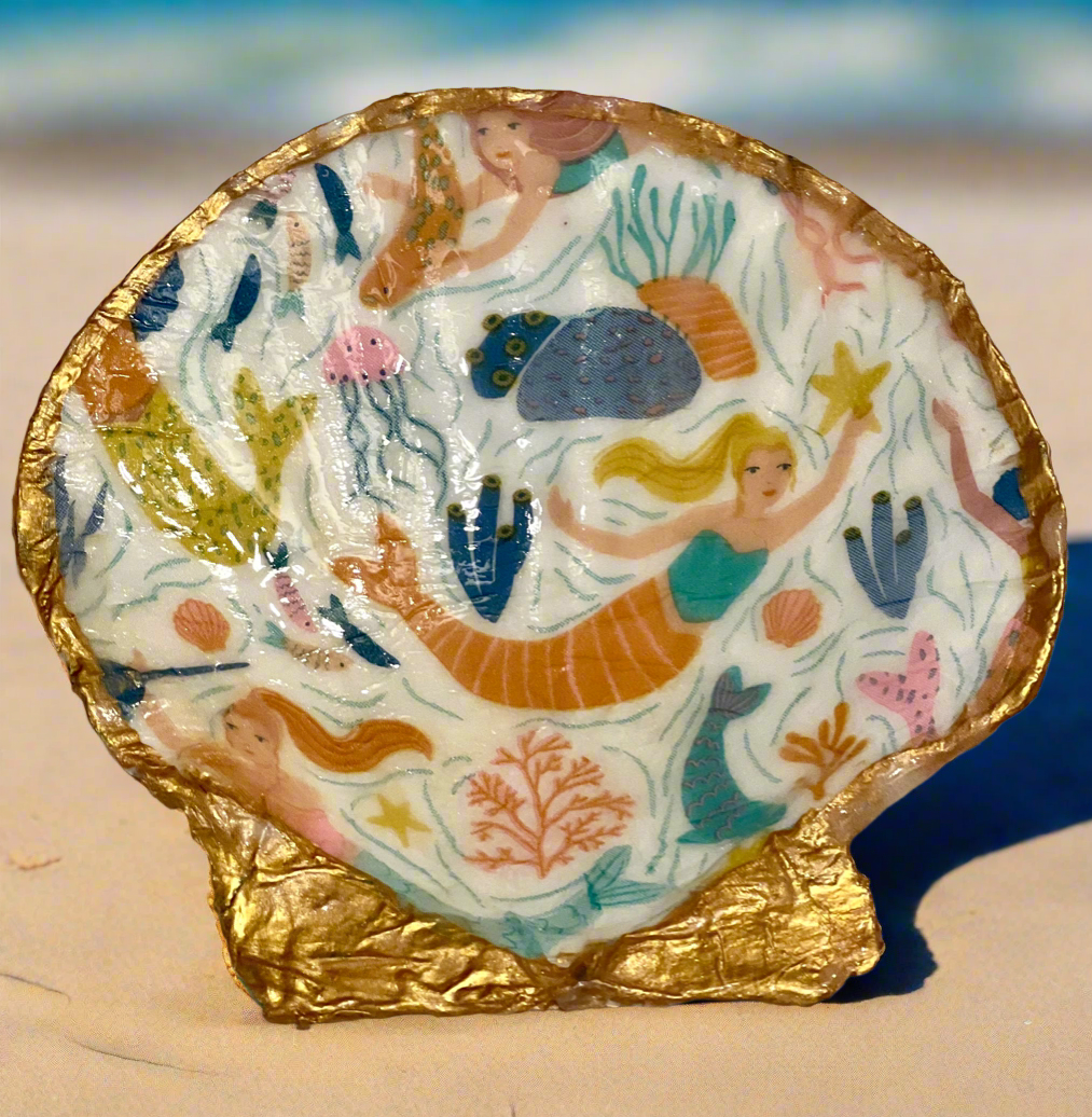 Handmade Scallop Shell Ring Dish
