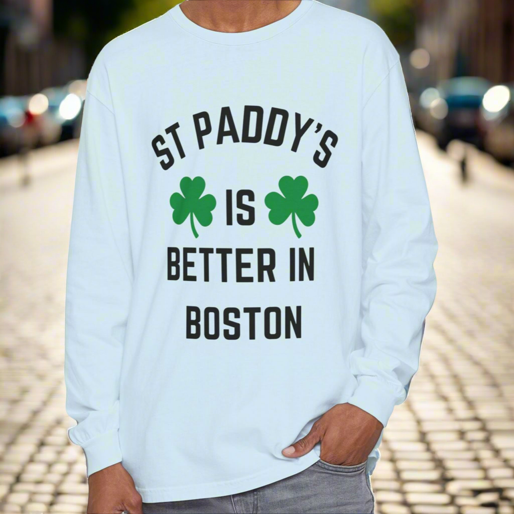 St. Paddy's Day Long Sleeve T-Shirt | Unisex Garment-Dyed Tee