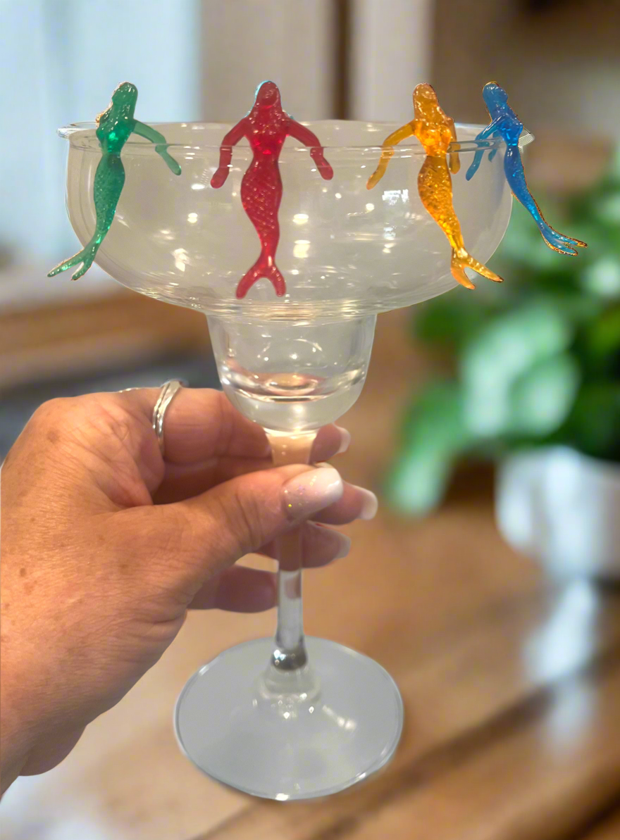 Mermaid cocktail rim charm