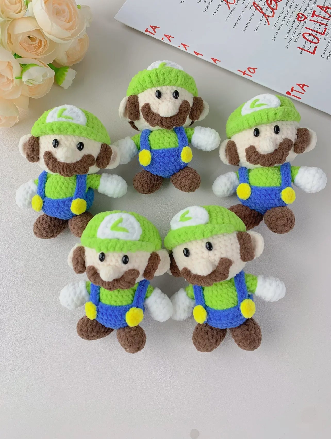 Mario & Luigi Crochet Characters-Handmade