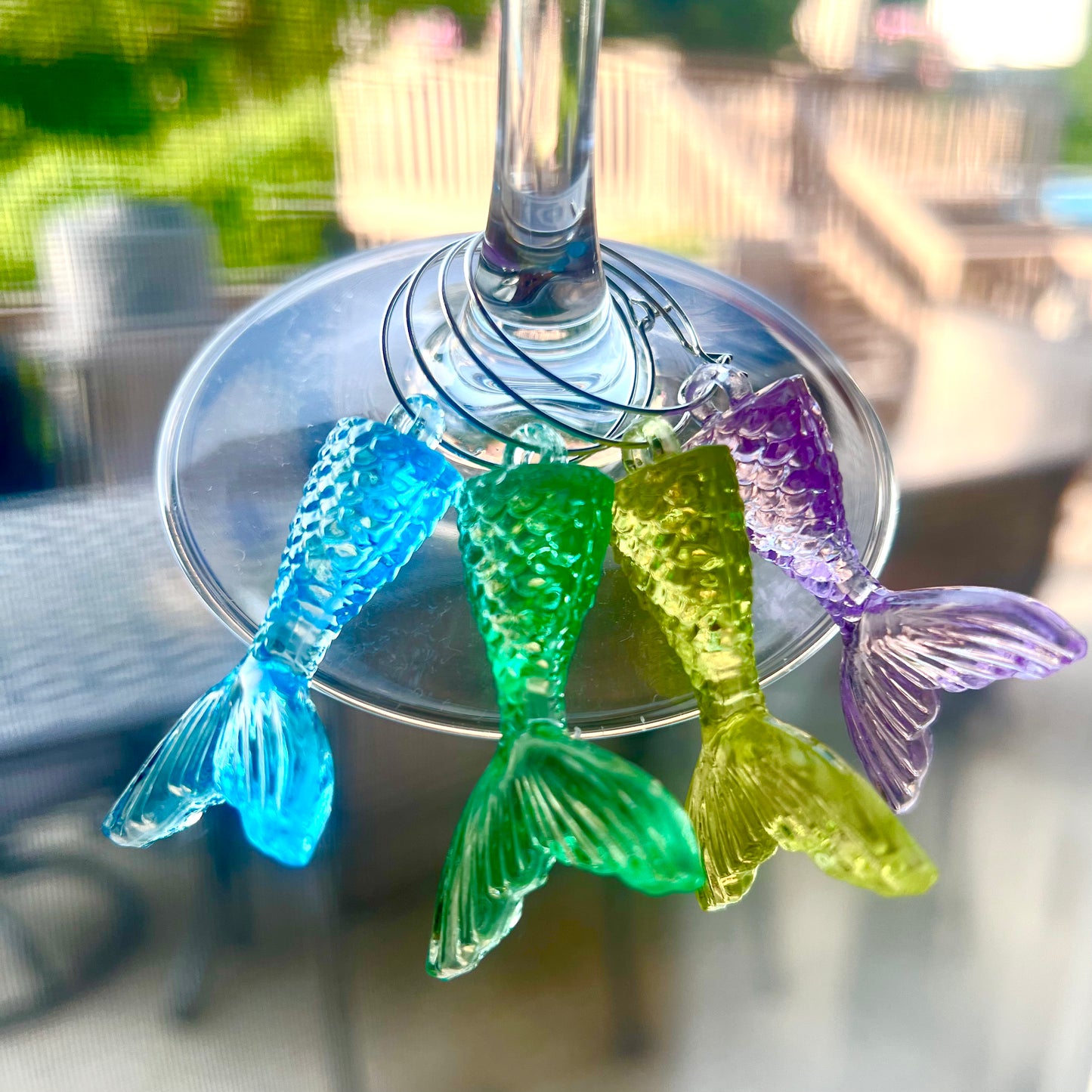 Wine stem charms