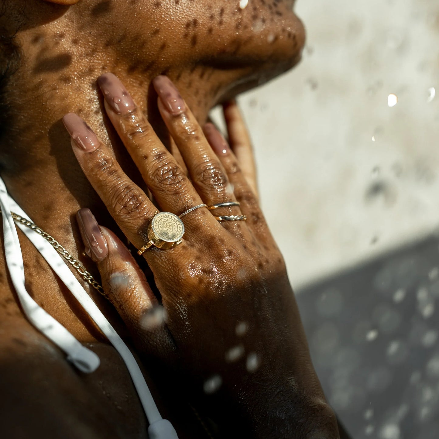LipBalm Ring Locket in Yellow Gold