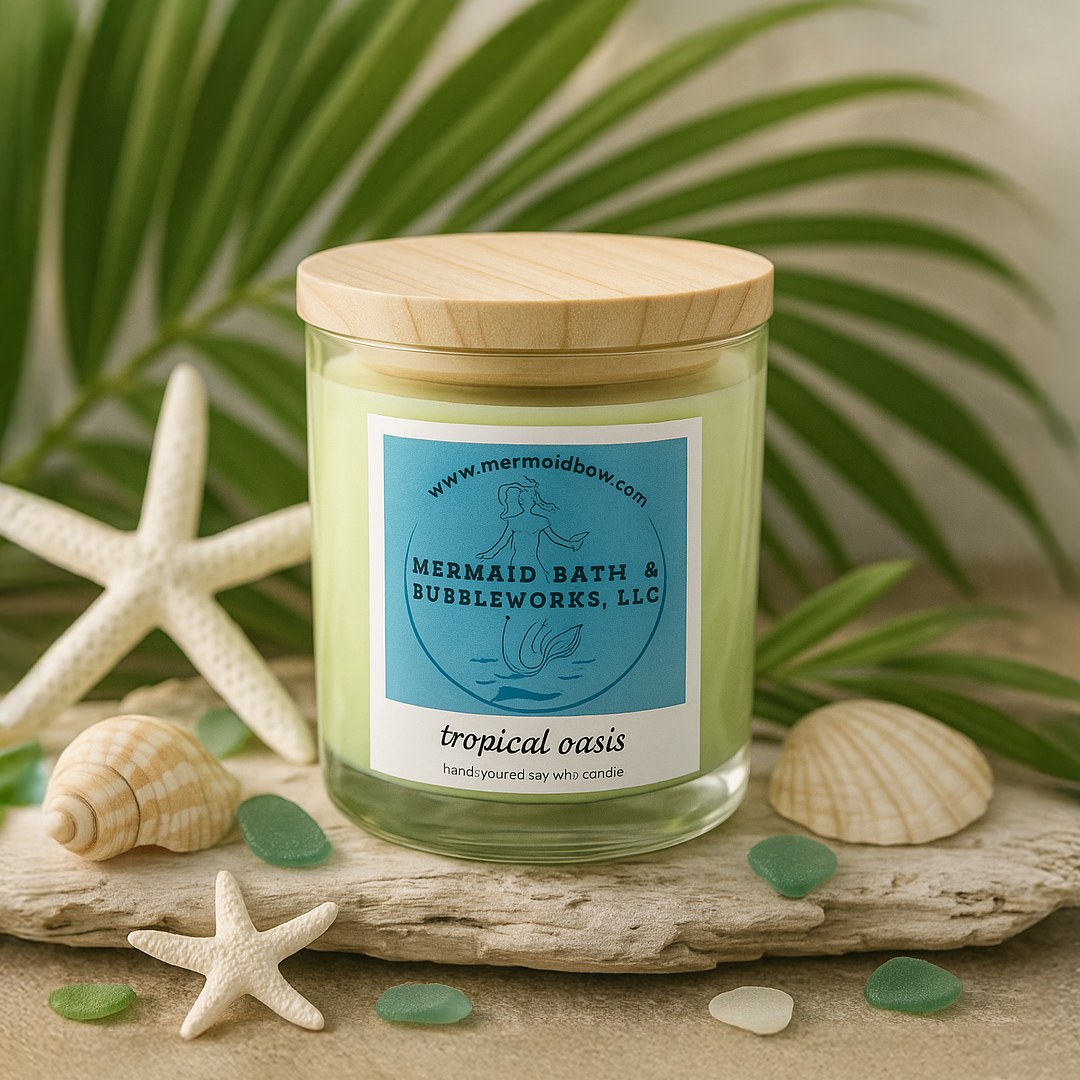 Tropical Oasis Swirl Candle