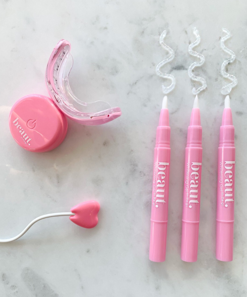 Wireless teeth whiting system (pink)