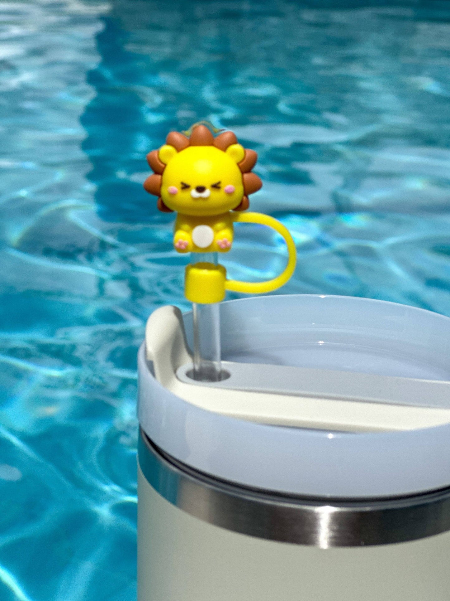 Straw Cover "Happy Lion"