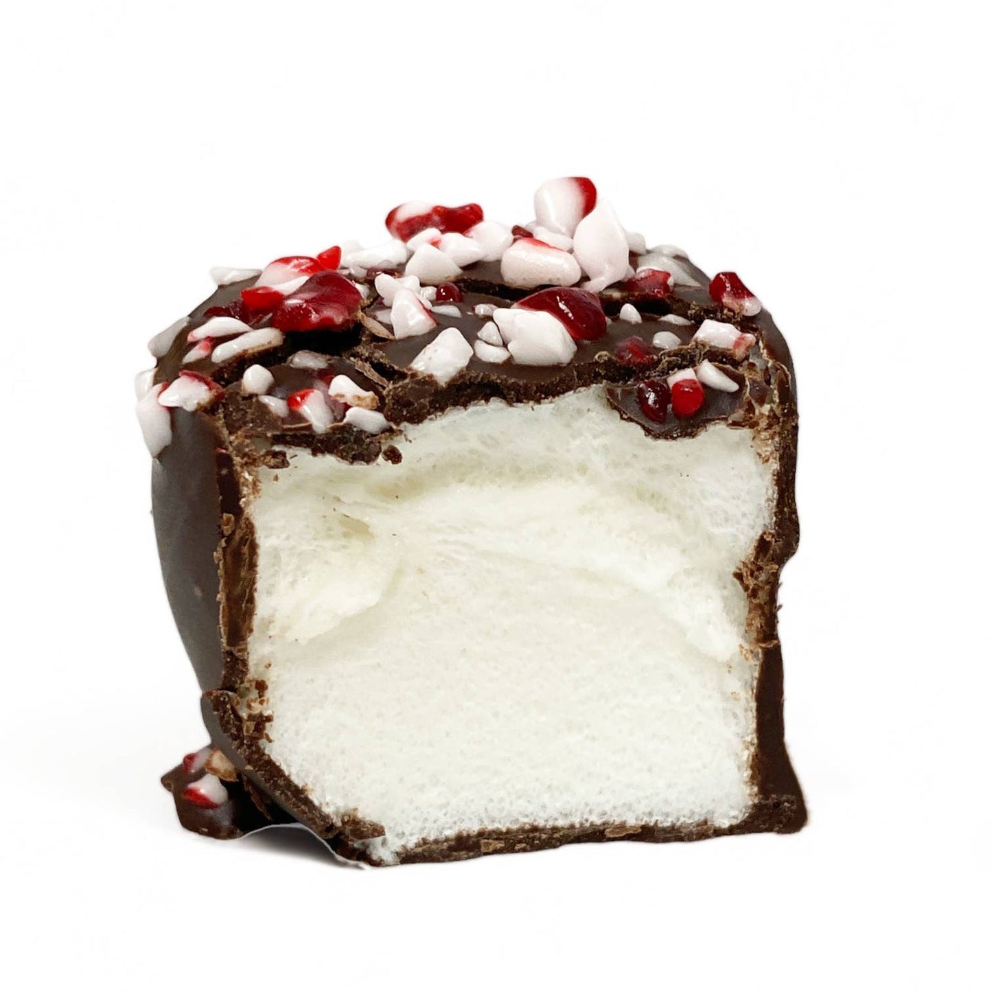 Candy Cane Chocolate Marshmallow Holiday Candy Gift