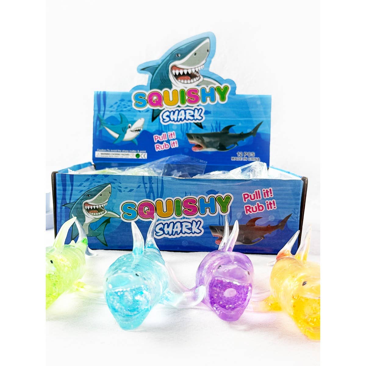 Maltose Shark Stress Release Squishy Toy: MIX COLOR / ONE(12)