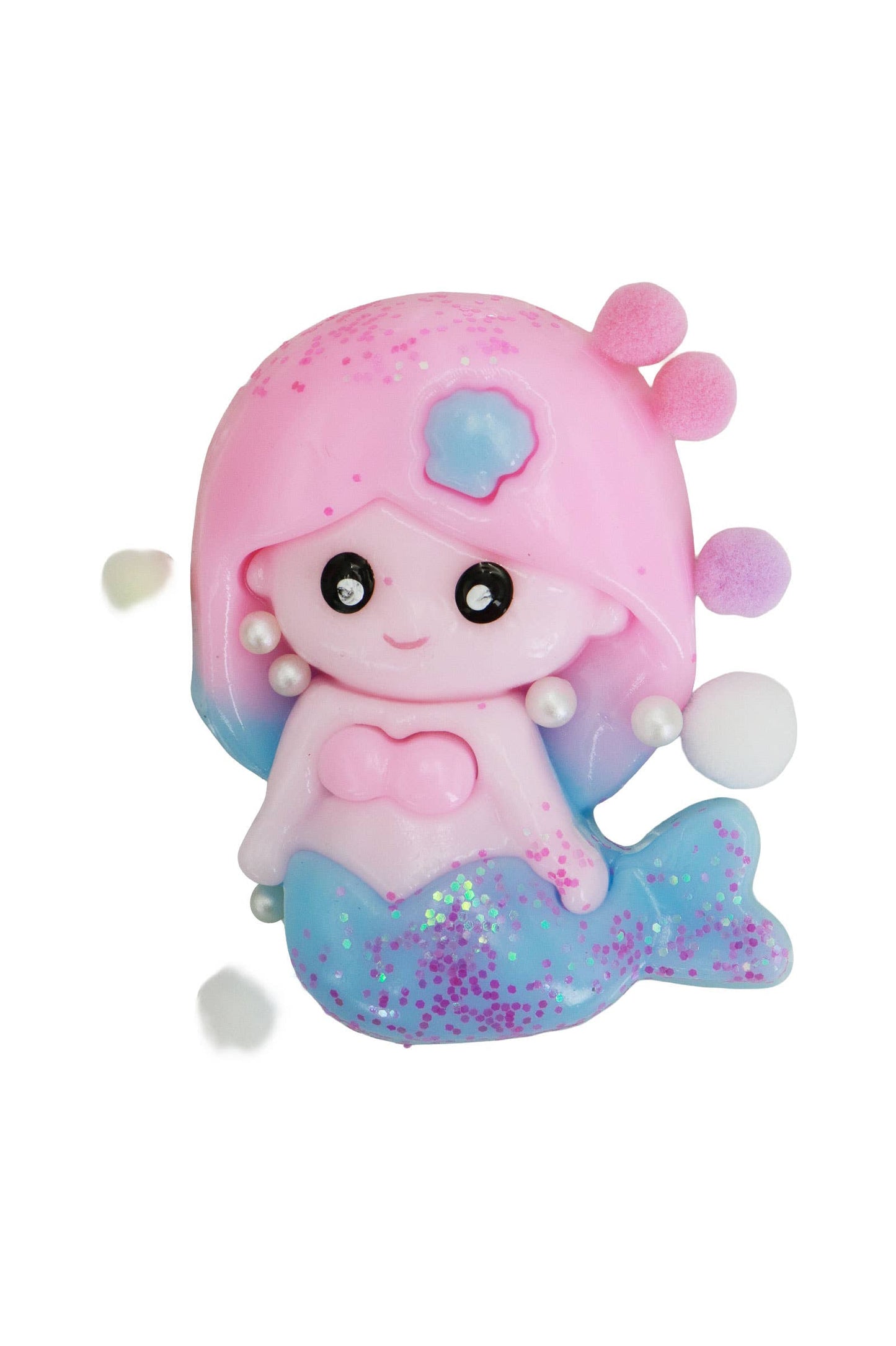 Mermaid Princess Glittered Jiggly Mochi Sticky Squishy