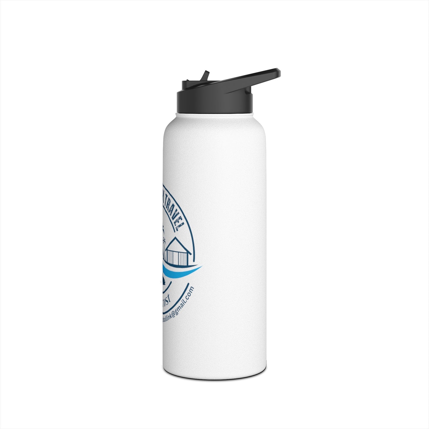 Global Link Travel Stainless Steel Water Bottle, Standard Lid