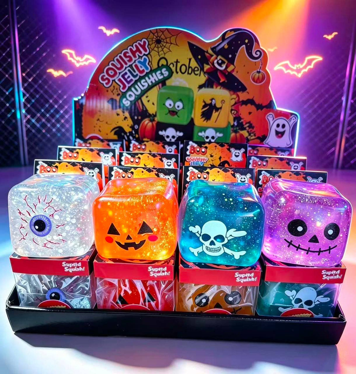 Halloween Maltose Squish Cube Collection – 4  Designs to choose from