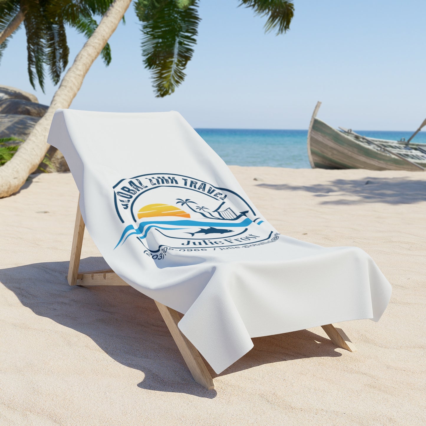 Global link travel Beach Towel