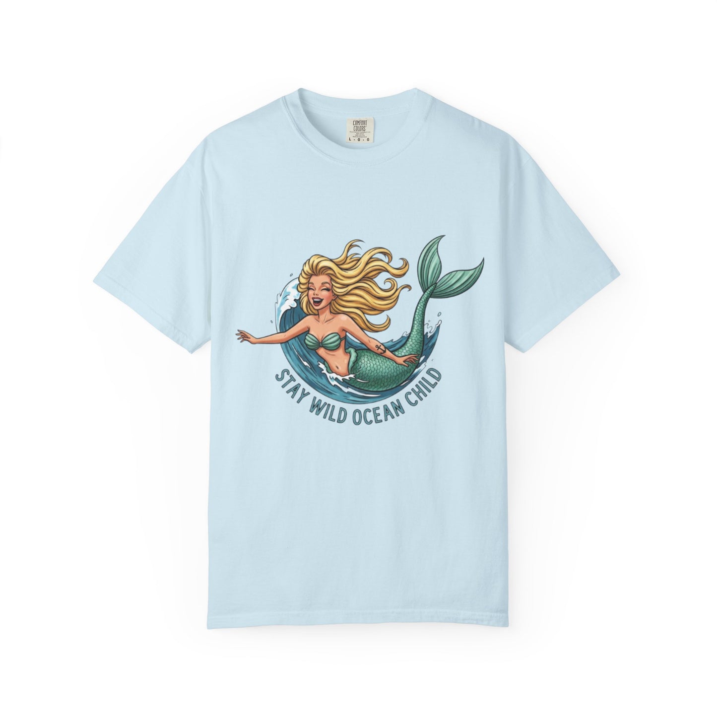 “Stay Wild Ocean Child” Mermaid Tee