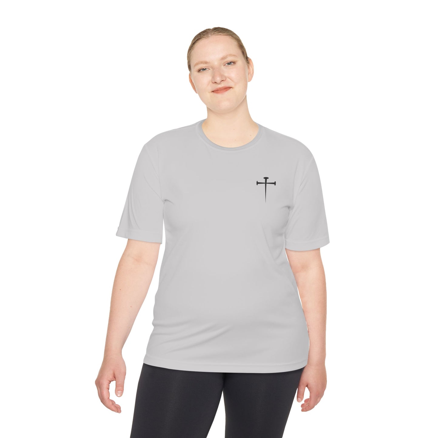 Unisex Moisture Wicking Tee - Psalm 91:11 Inspirational Sports Shirt