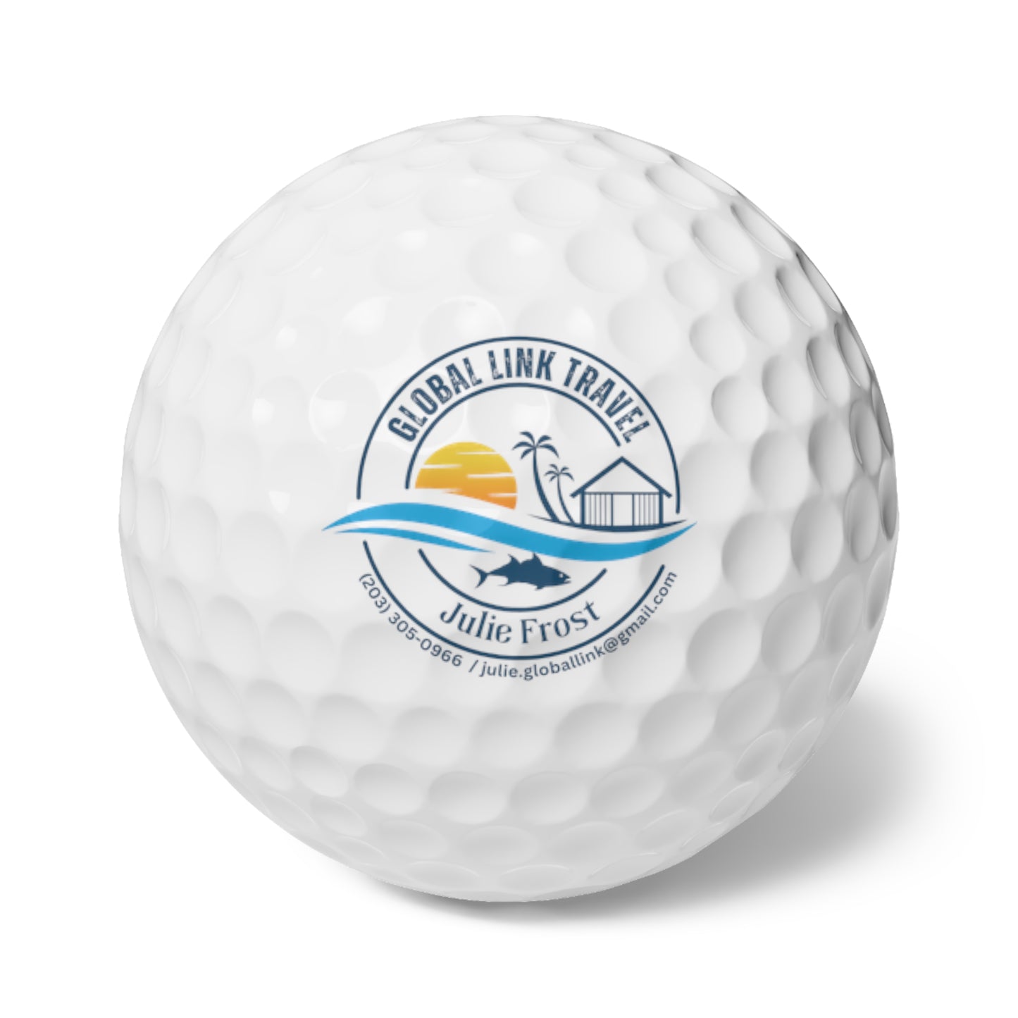 Global link travel Golf Balls, 6pcs