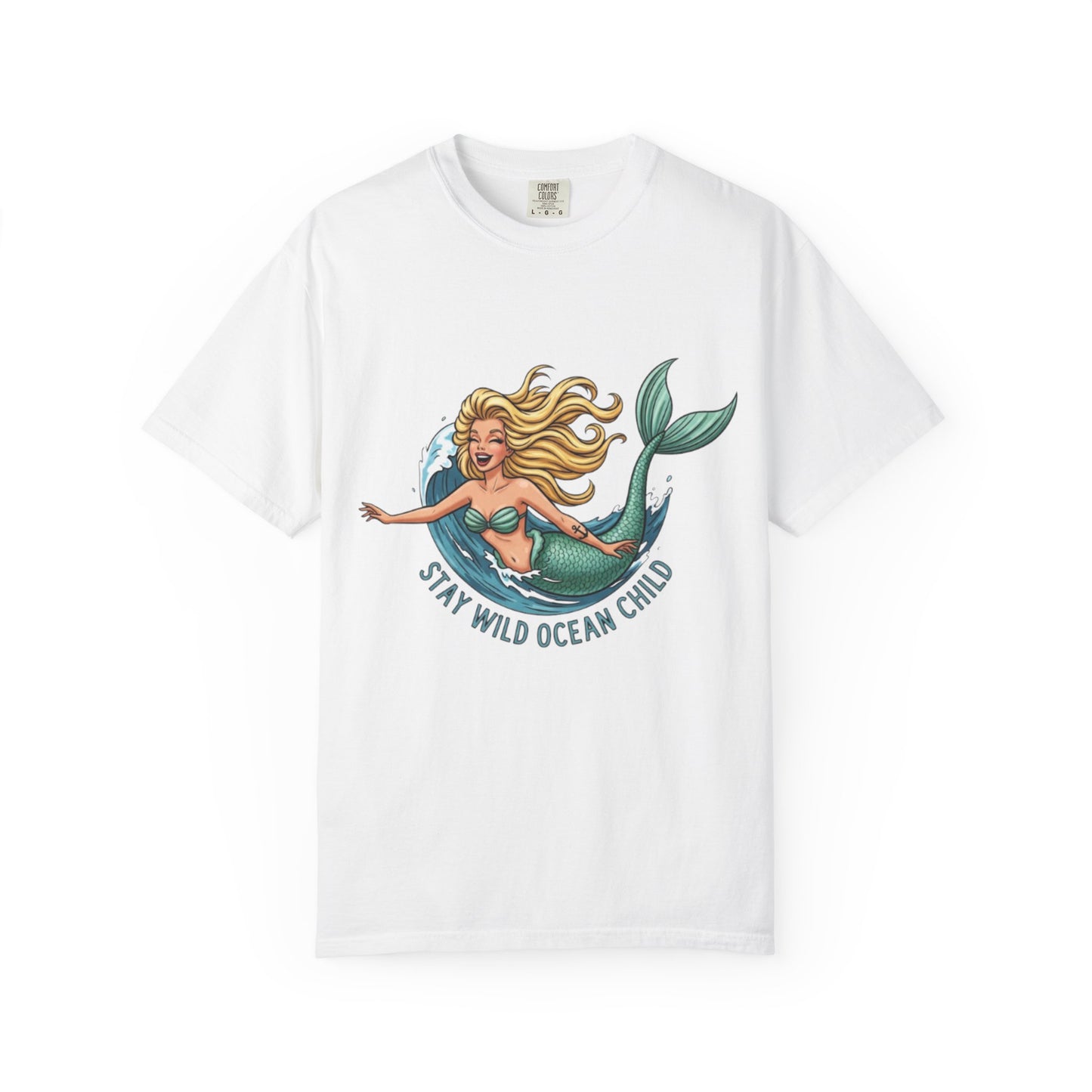 “Stay Wild Ocean Child” Mermaid Tee