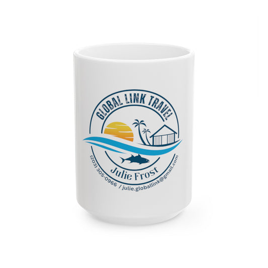 Global Link Travel Ceramic Mug, (11oz, 15oz)