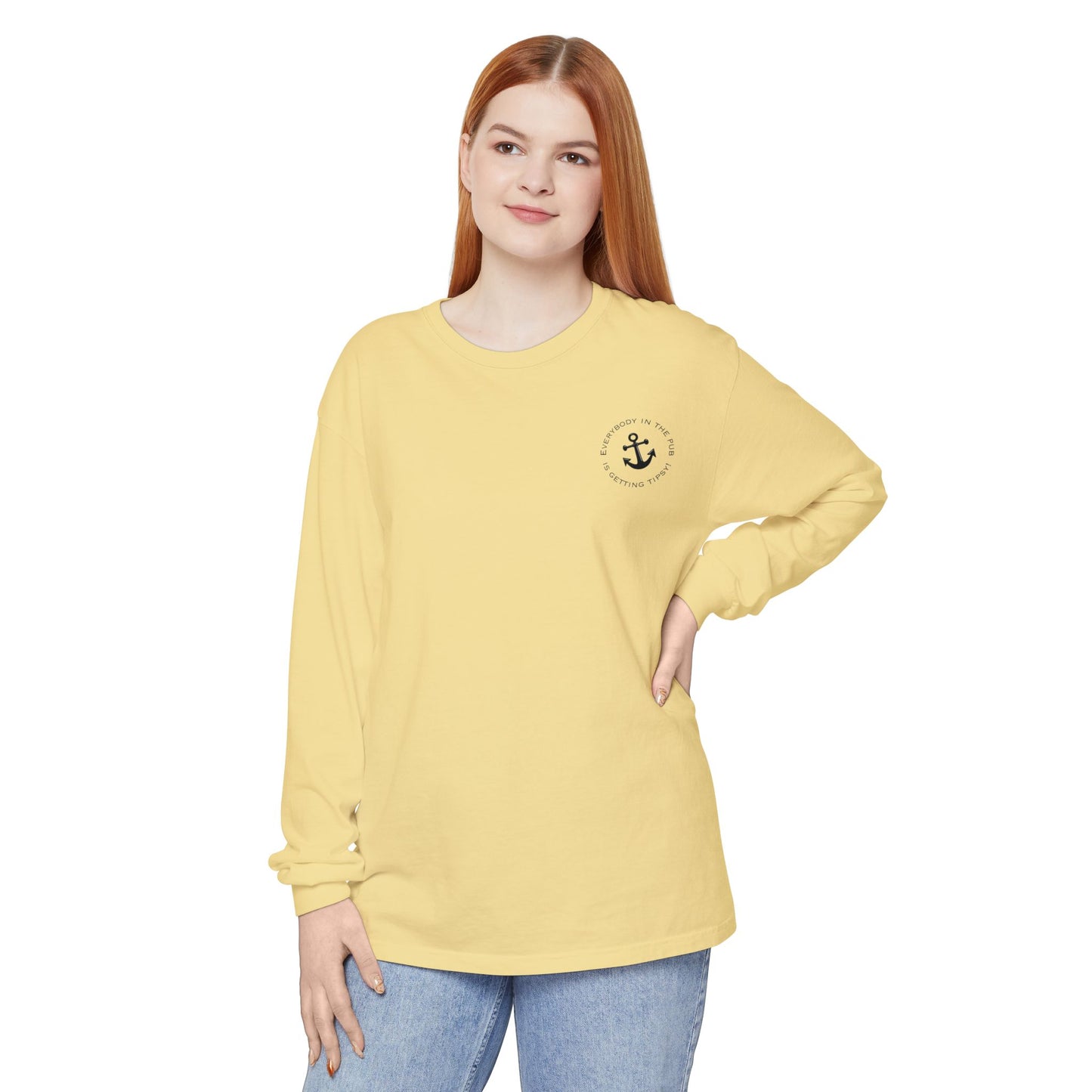 Tipsy Mermaid Long Sleeve T-Shirt - Dive Bar Vibe for Fun-Loving Souls