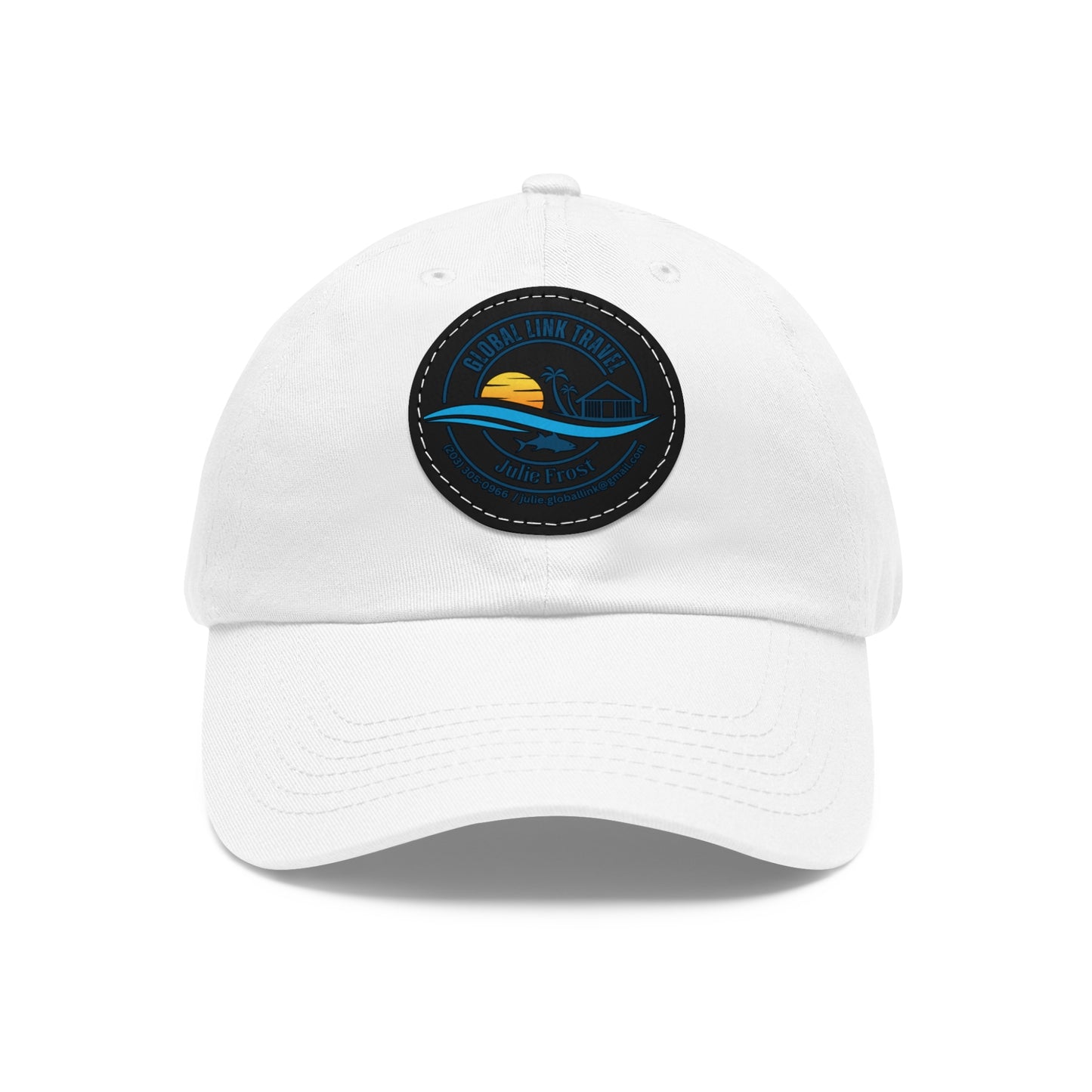 global link travel Hat with Leather Patch (Round)