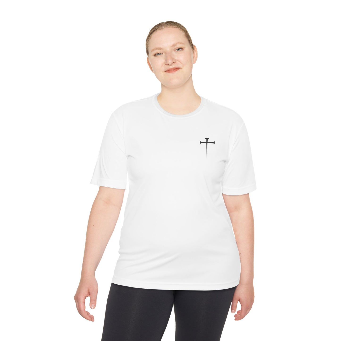 Unisex Moisture Wicking Tee - Psalm 91:11 Inspirational Sports Shirt