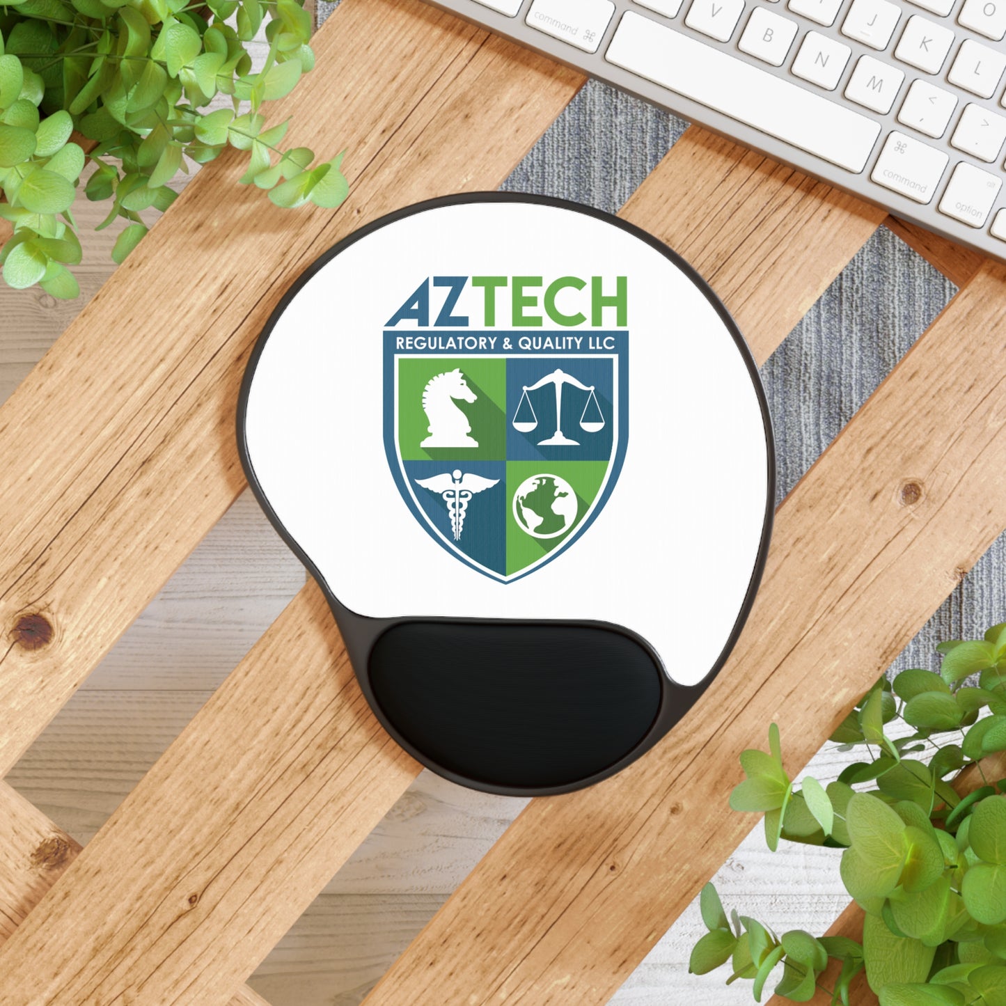 AZTECH Mouse Pad With Wrist Rest