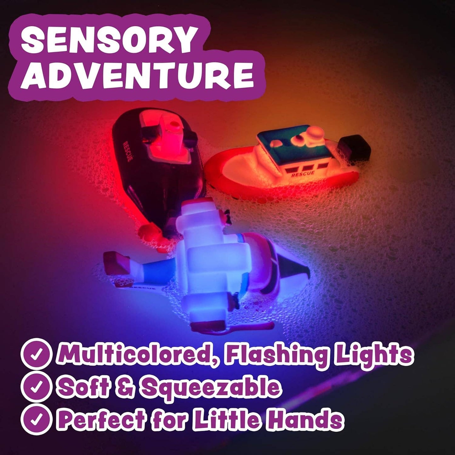 Tub Works® Ocean Rescue™ Vehicles Light Up Bath Toy