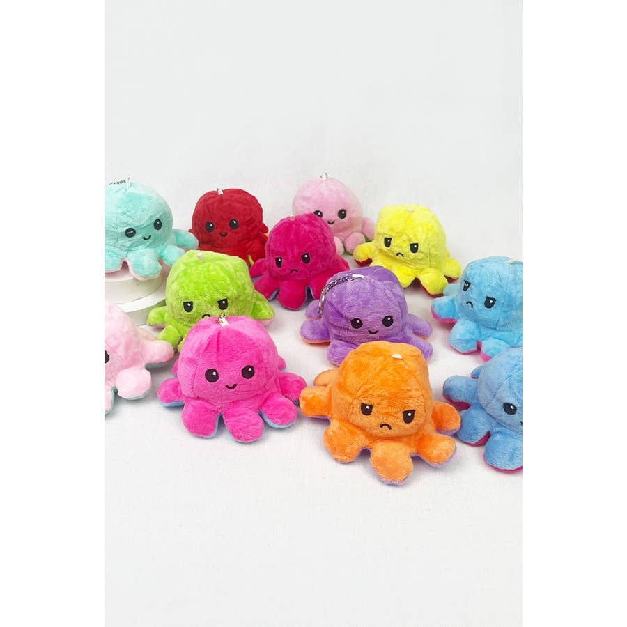 The Reversible Octopus Keychain: MIX COLOR / ONE(12)