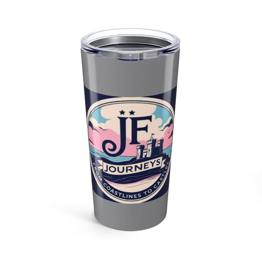 JF travel Journeys Coastal 20oz Tumbler – Retro Travel Logo Insulated Cup