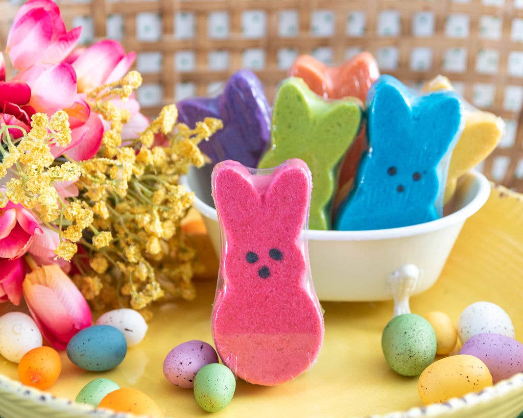 Easter Bunny Bath Bombs: Jelly Bean (Blue)