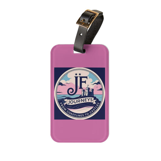 JF travel Vintage Coastal Journeys Luggage Tag – 'Journeys' Monogram Travel ID