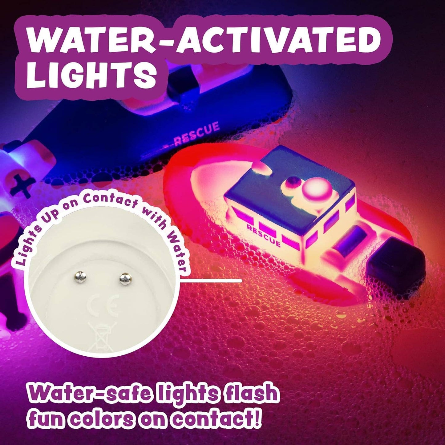 Tub Works® Ocean Rescue™ Vehicles Light Up Bath Toy
