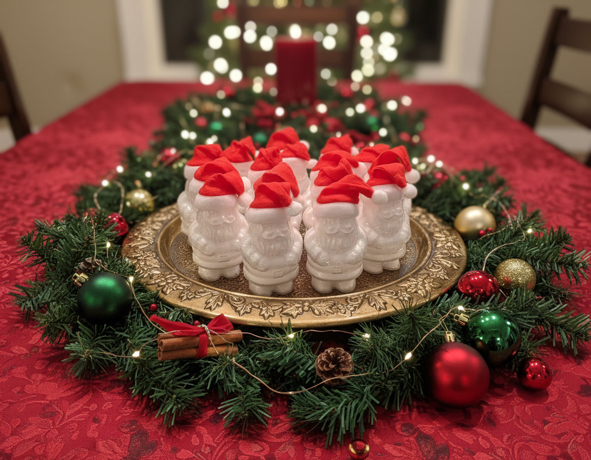 Santa bath crumble with surprise inside