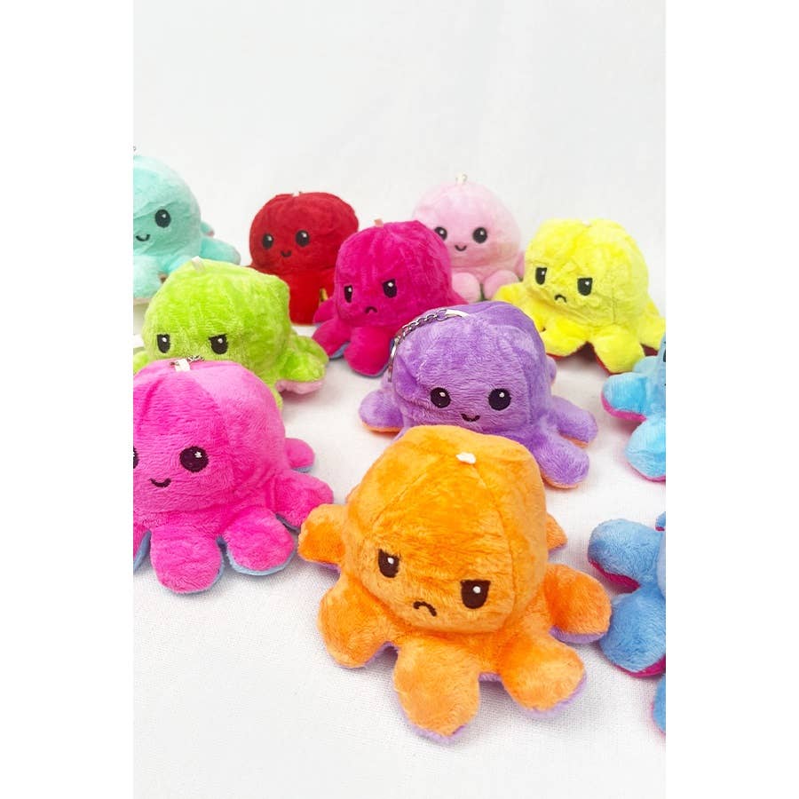 The Reversible Octopus Keychain: MIX COLOR / ONE(12)