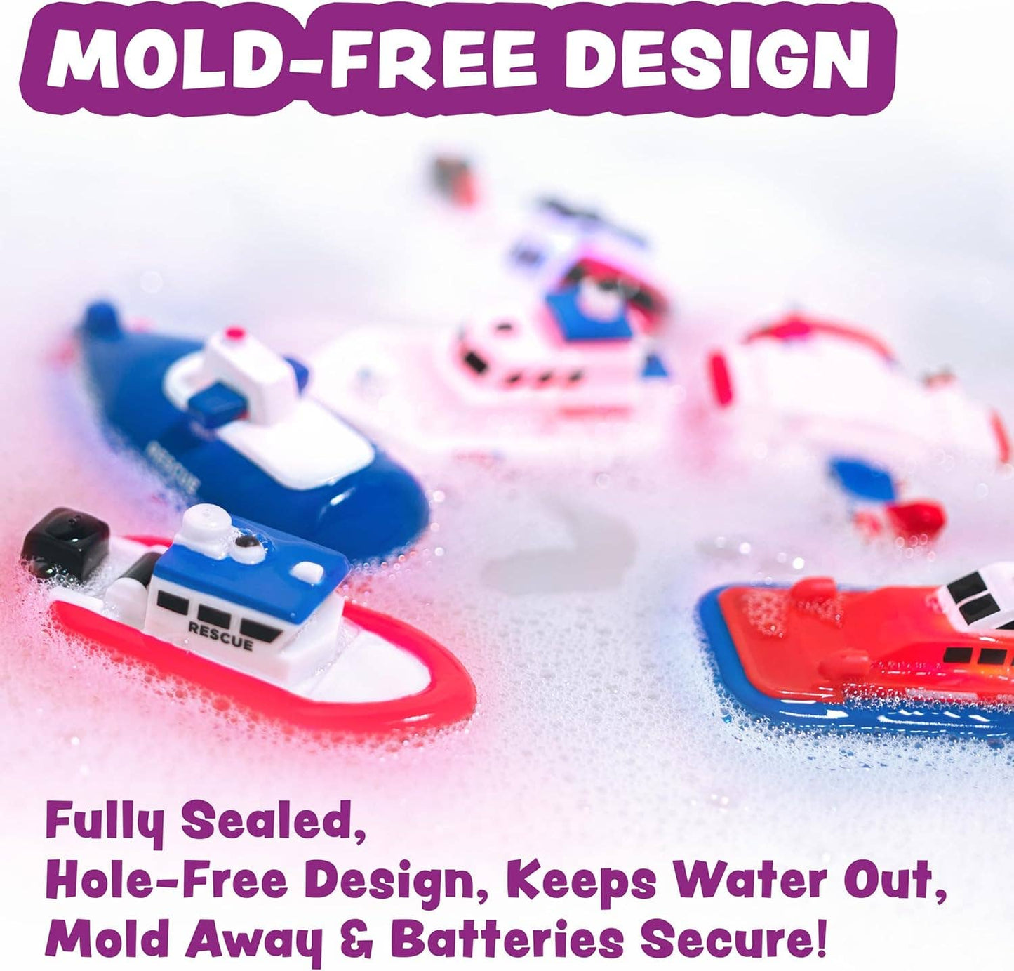 Tub Works® Ocean Rescue™ Vehicles Light Up Bath Toy
