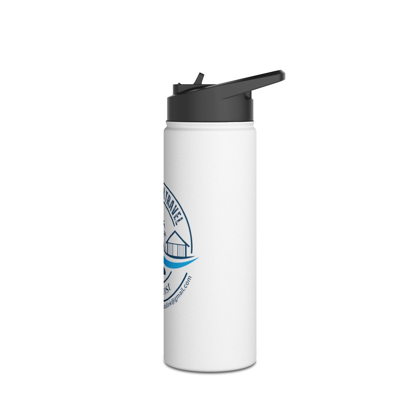 Global Link Travel Stainless Steel Water Bottle, Standard Lid