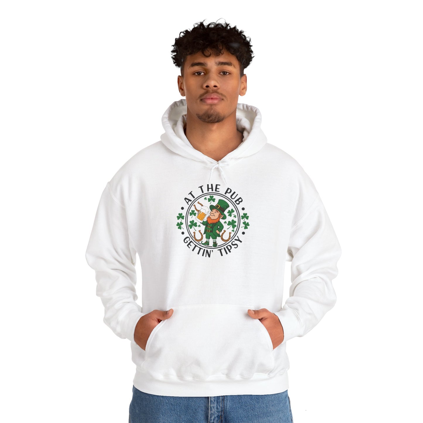 St. Patrick's Day Unisex Hoodie - Gettin' Tips at the Pub