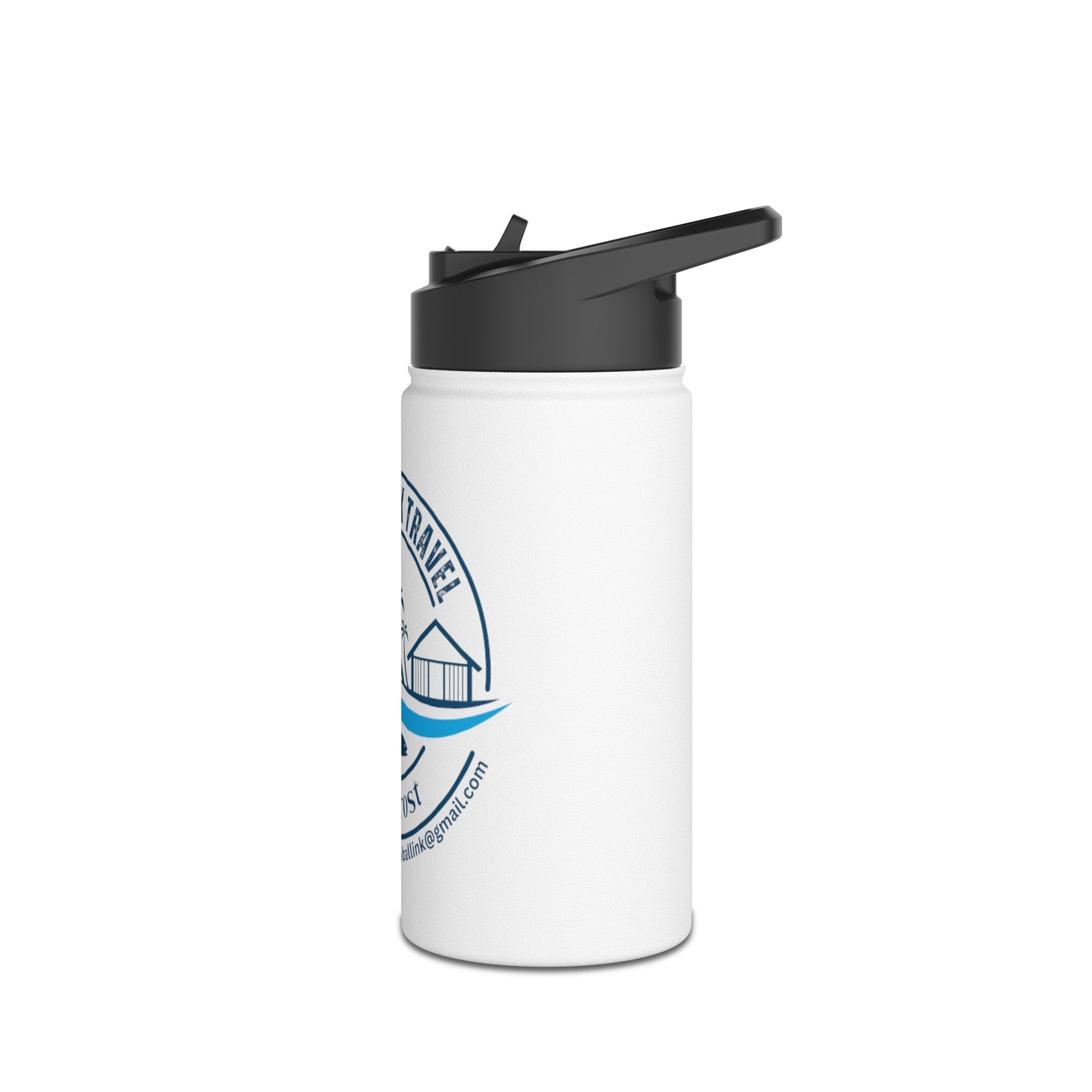 Global Link Travel Stainless Steel Water Bottle, Standard Lid