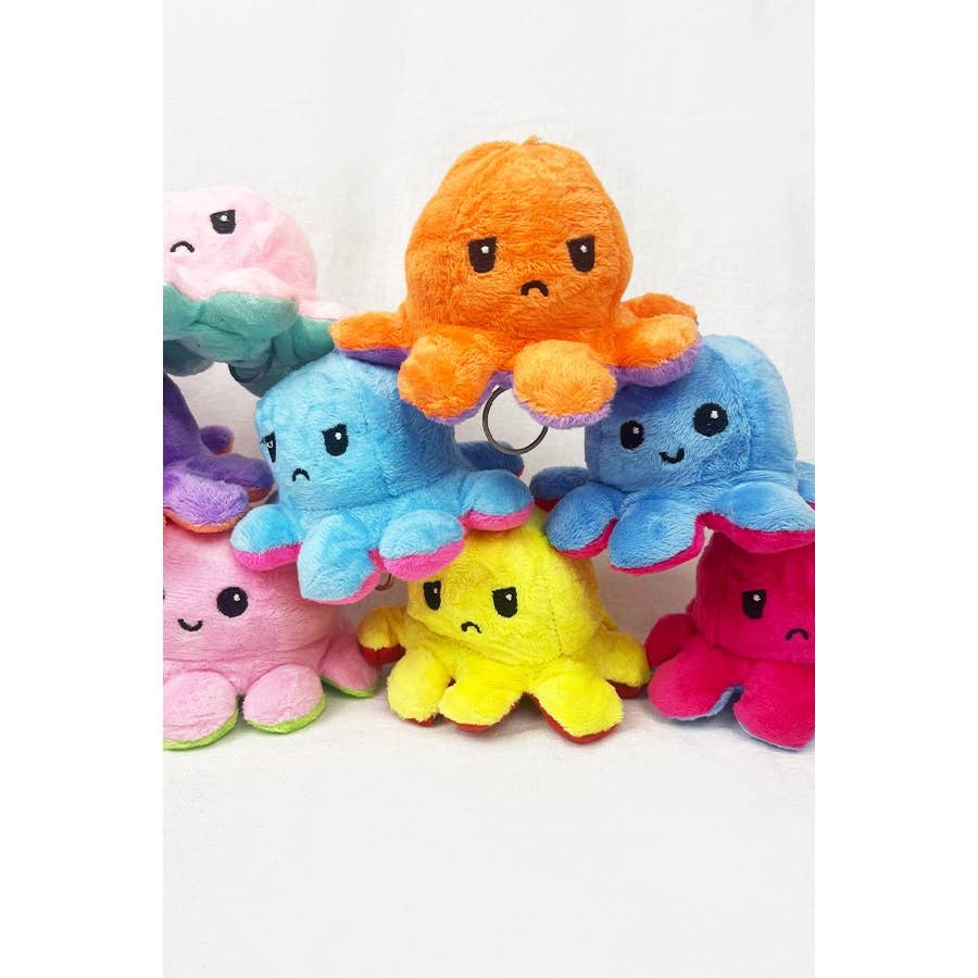 The Reversible Octopus Keychain: MIX COLOR / ONE(12)