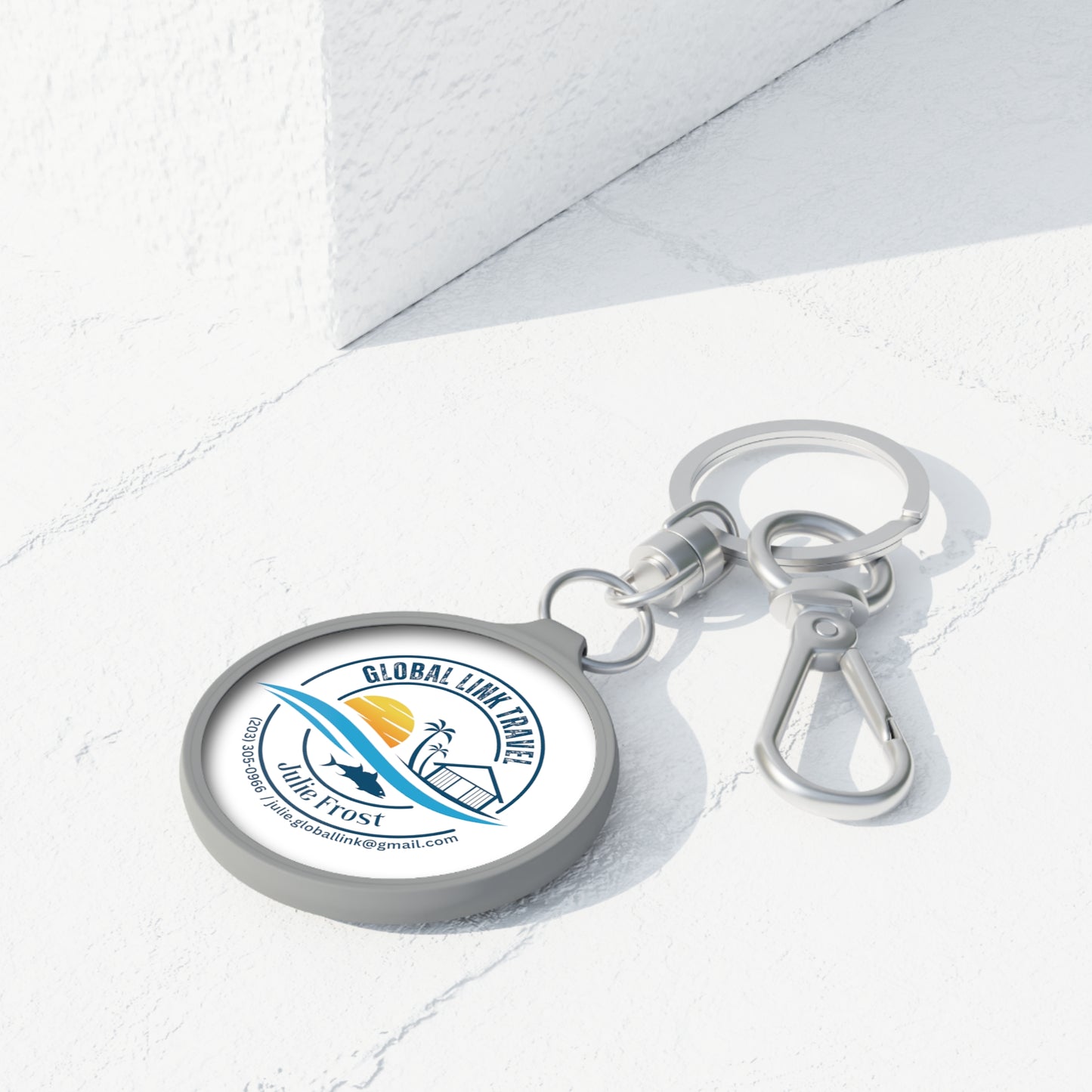 Global Link Travel Keyring Tag