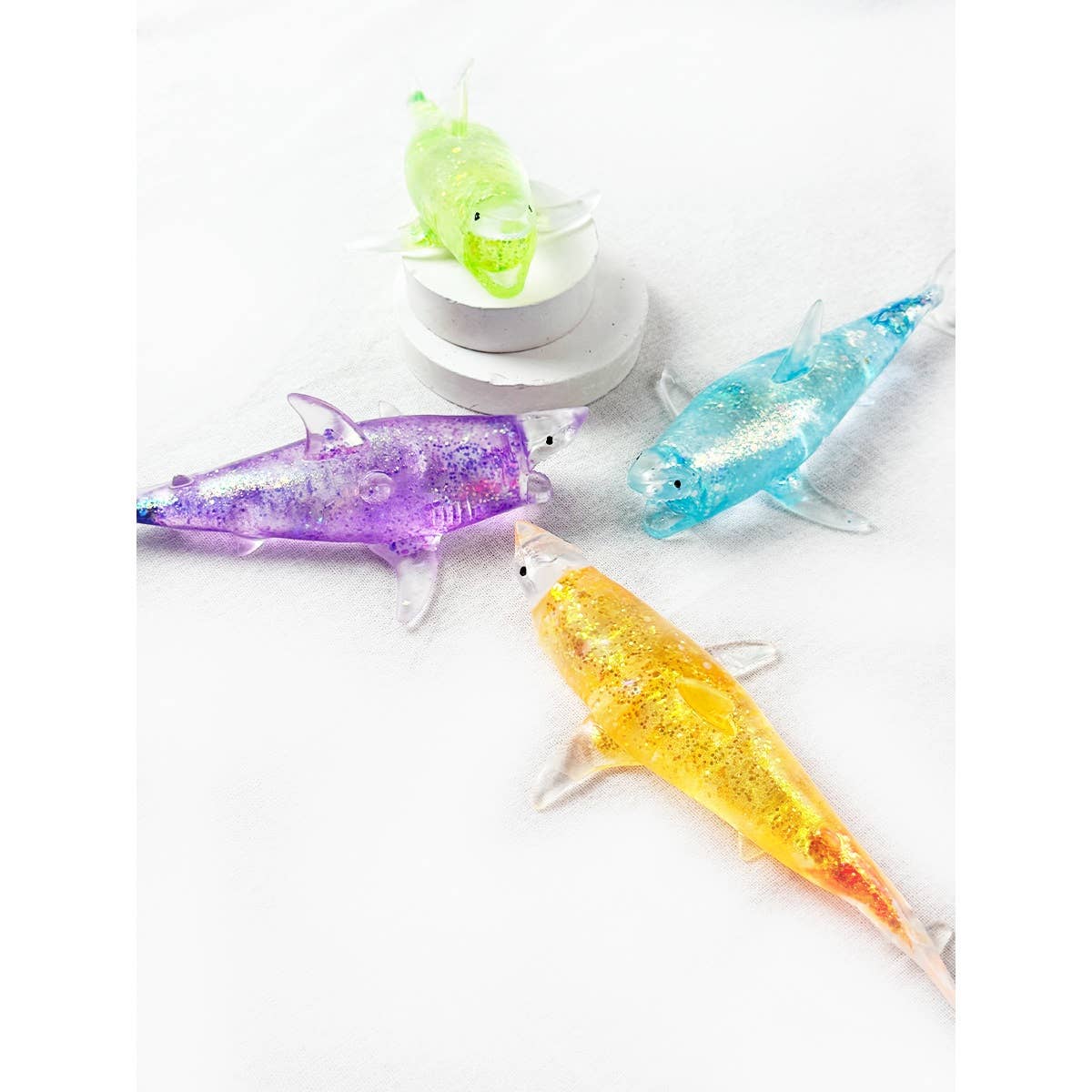 Maltose Shark Stress Release Squishy Toy: MIX COLOR / ONE(12)