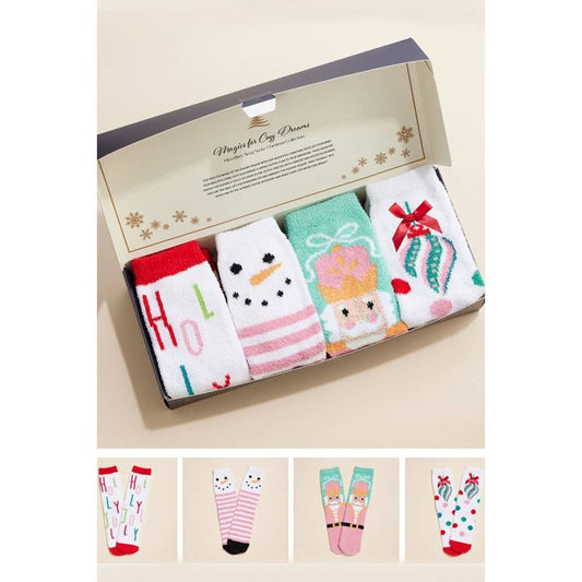 Holly Jolly Gift Socks Set