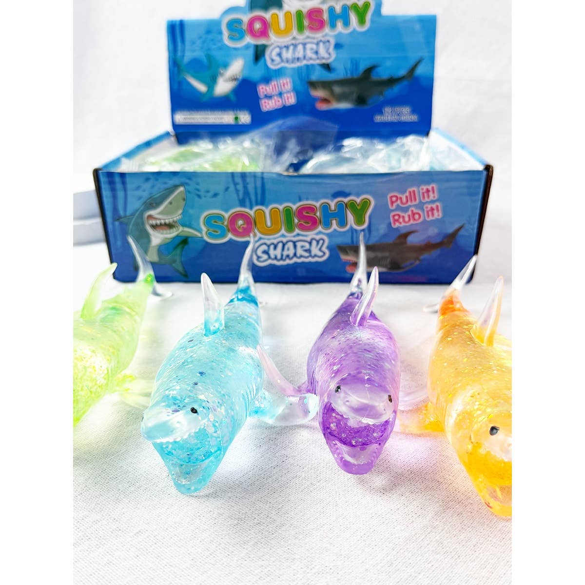 Maltose Shark Stress Release Squishy Toy: MIX COLOR / ONE(12)