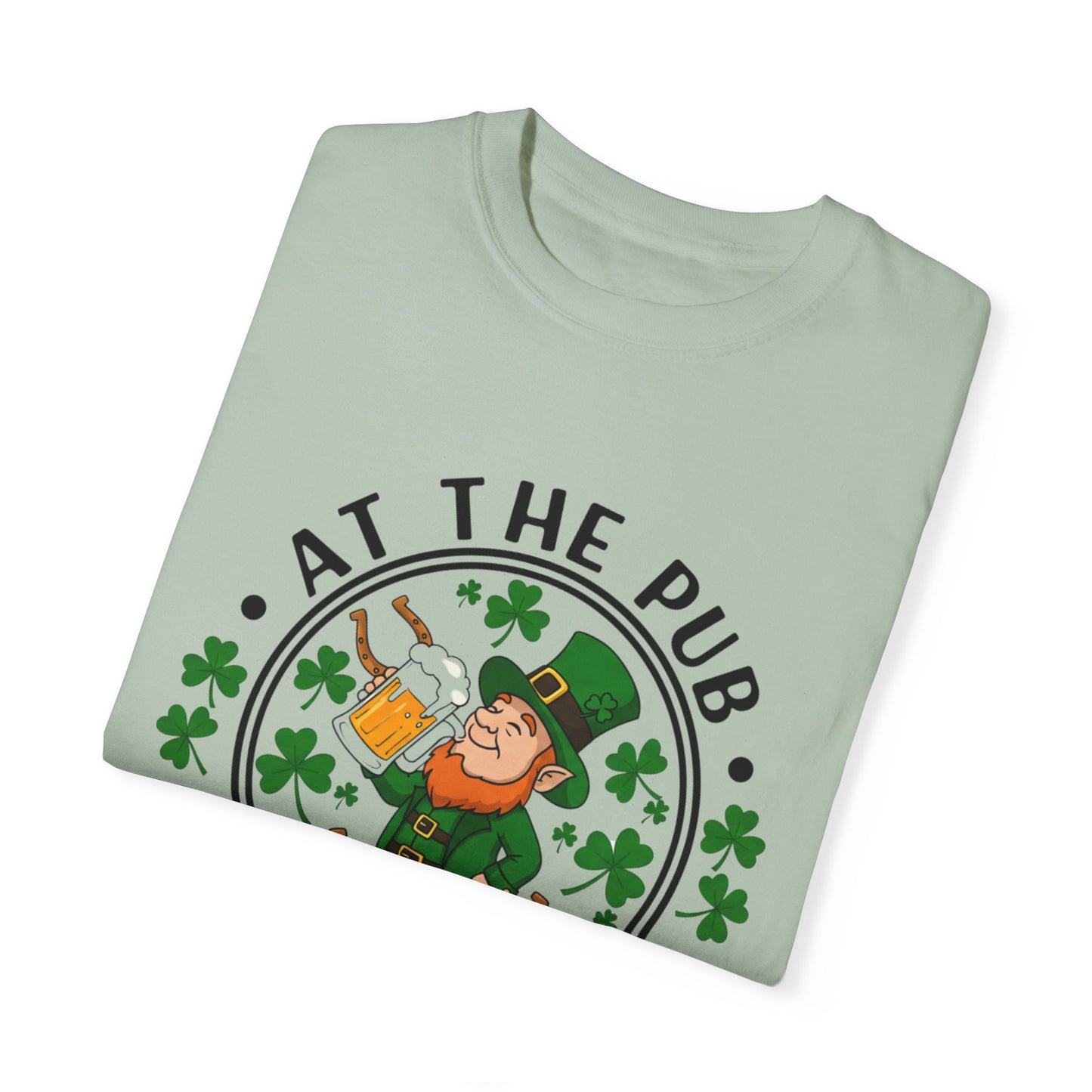 St. Patrick's Day Unisex T-Shirt - 'At The Pub, Gettin' Tipsy' Graphic Design