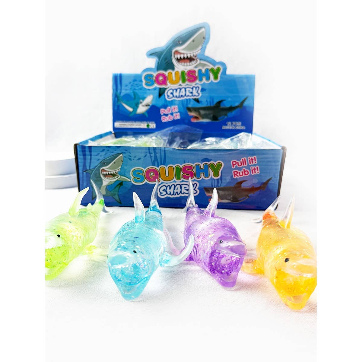 Maltose Shark Stress Release Squishy Toy: MIX COLOR / ONE(12)