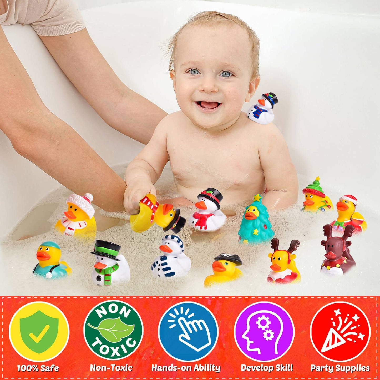 2023 Christmas Advent Calendar - Rubber Ducks 24 Pcs