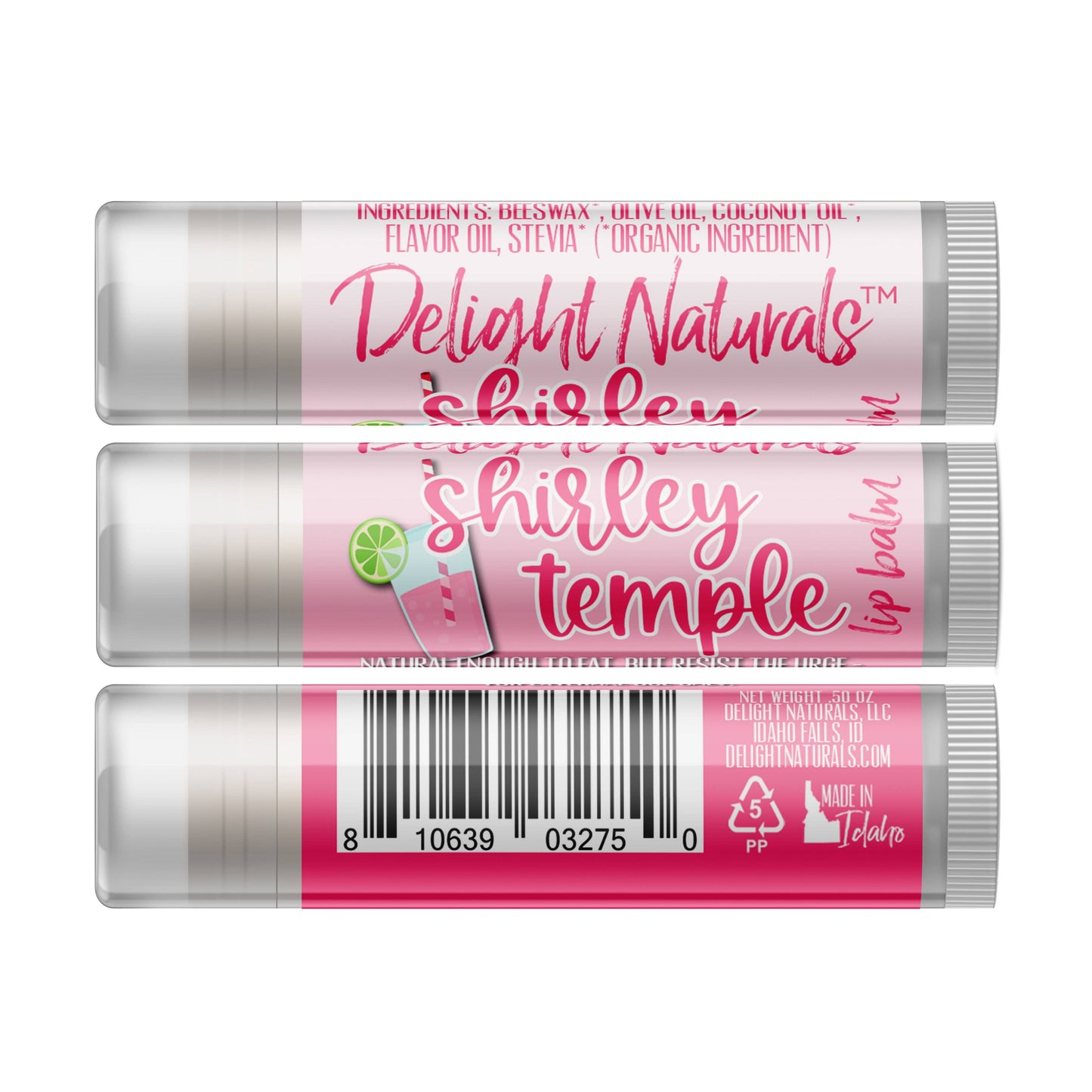 Jumbo Shirley Temple Lip Balm