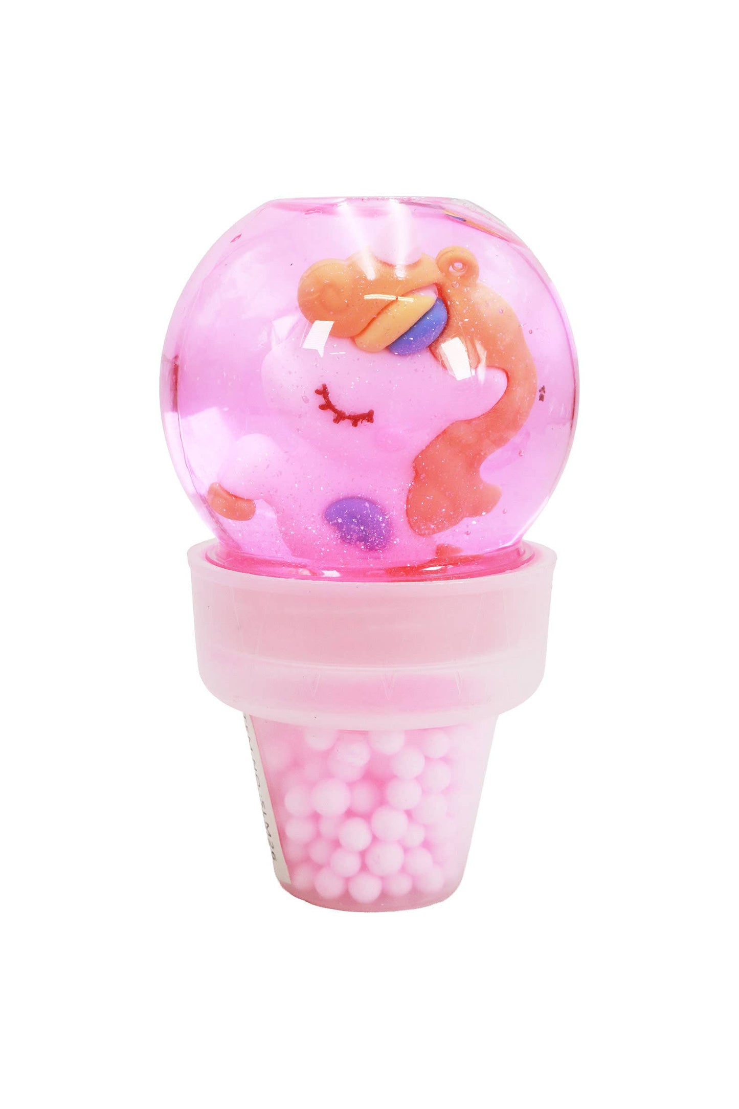 Unicorn Figure Foam Ball Slime Ice Cream Jar