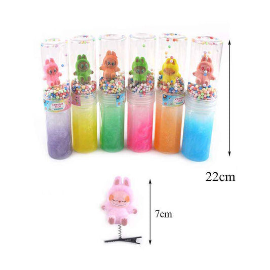 Monster Labubu Slim Tube Assorted Crystal Mud Toy